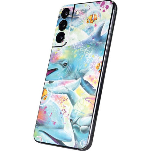 Pastel Dolphins by Sheena Pike Galaxy S22 Plus Skin